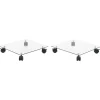 Maison Exclusive - Support carré pour plantes 2 pcs verre trempé 35 x 35 cm Best