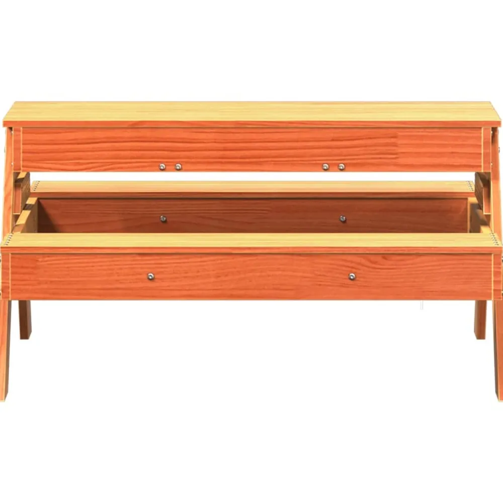 Maison Exclusive Mobilier Pour Enfants | - Table de pique-nique avec bac à sable pour enfants marron cire