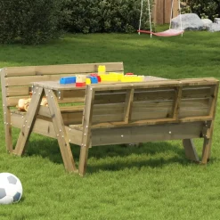Maison Exclusive Mobilier Pour Enfants | - Table de pique-nique pour enfants bois de pin imprégné