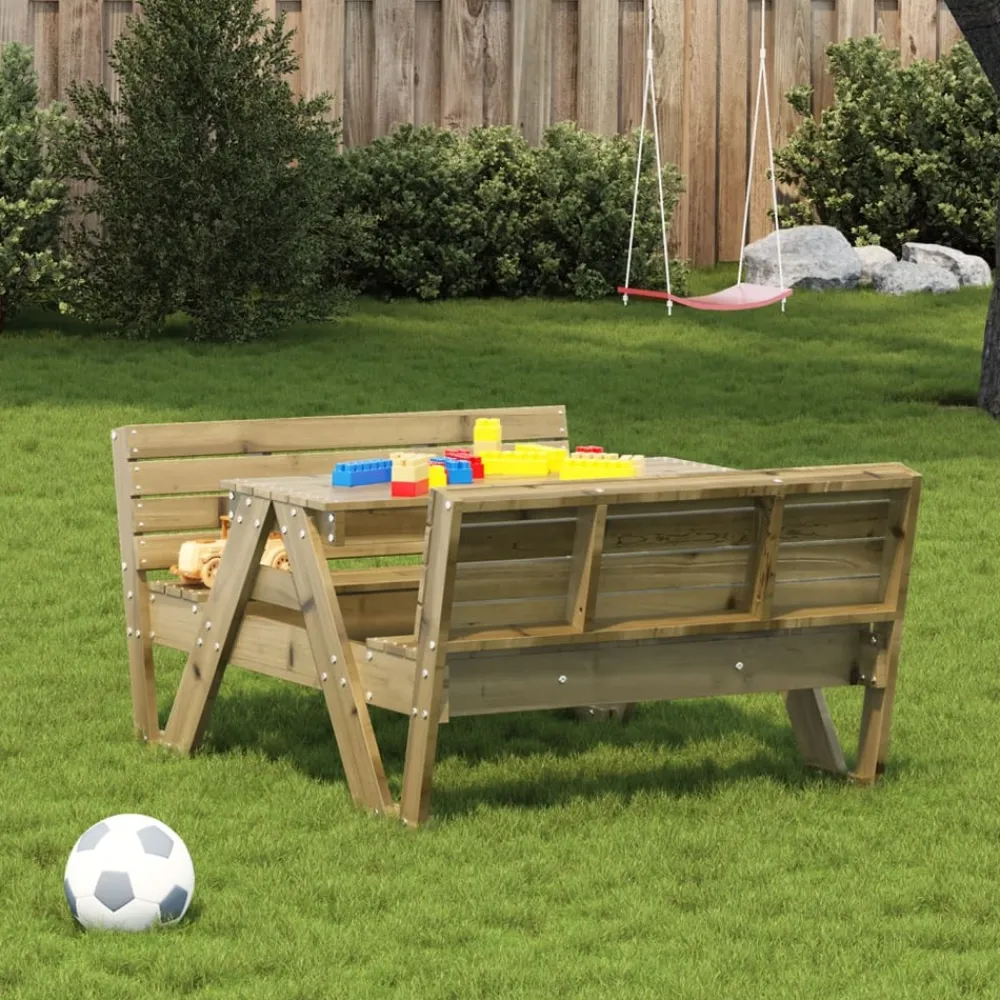 Maison Exclusive Mobilier Pour Enfants | - Table de pique-nique pour enfants bois de pin imprégné