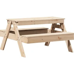 Maison Exclusive Mobilier Pour Enfants | - Table de pique-nique pour enfants 88x97x52cm bois massif de pin