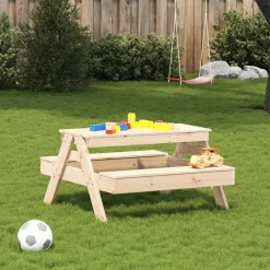 Maison Exclusive Mobilier Pour Enfants | - Table de pique-nique pour enfants 88x97x52cm bois massif de pin