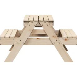 Maison Exclusive Mobilier Pour Enfants | - Table de pique-nique pour enfants 88x97x52cm bois massif de pin
