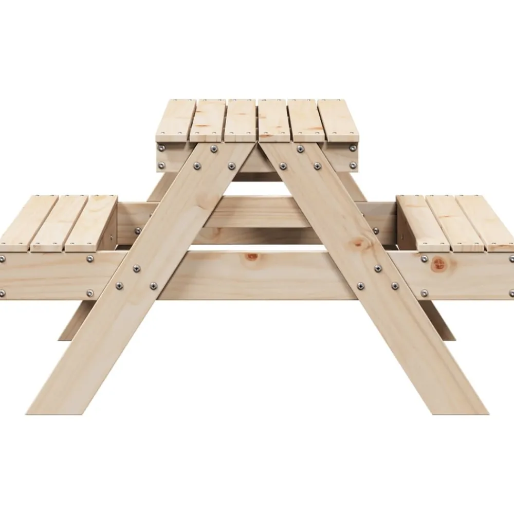 Maison Exclusive Mobilier Pour Enfants | - Table de pique-nique pour enfants 88x97x52cm bois massif de pin