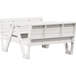Maison Exclusive Mobilier Pour Enfants | - Table de pique-nique pour enfants blanc bois massif de pin