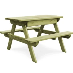 Maison Exclusive Mobilier Pour Enfants | - Table de pique-nique pour enfants avec bancs pinède imprégnée