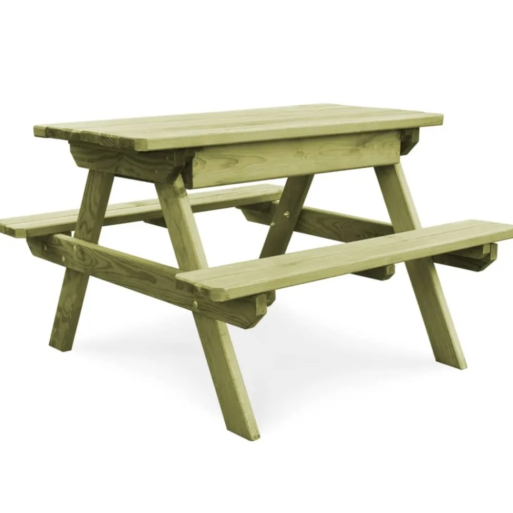 Maison Exclusive Mobilier Pour Enfants | - Table de pique-nique pour enfants avec bancs pinède imprégnée