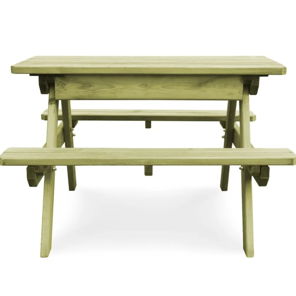 Maison Exclusive Mobilier Pour Enfants | - Table de pique-nique pour enfants avec bancs pinède imprégnée