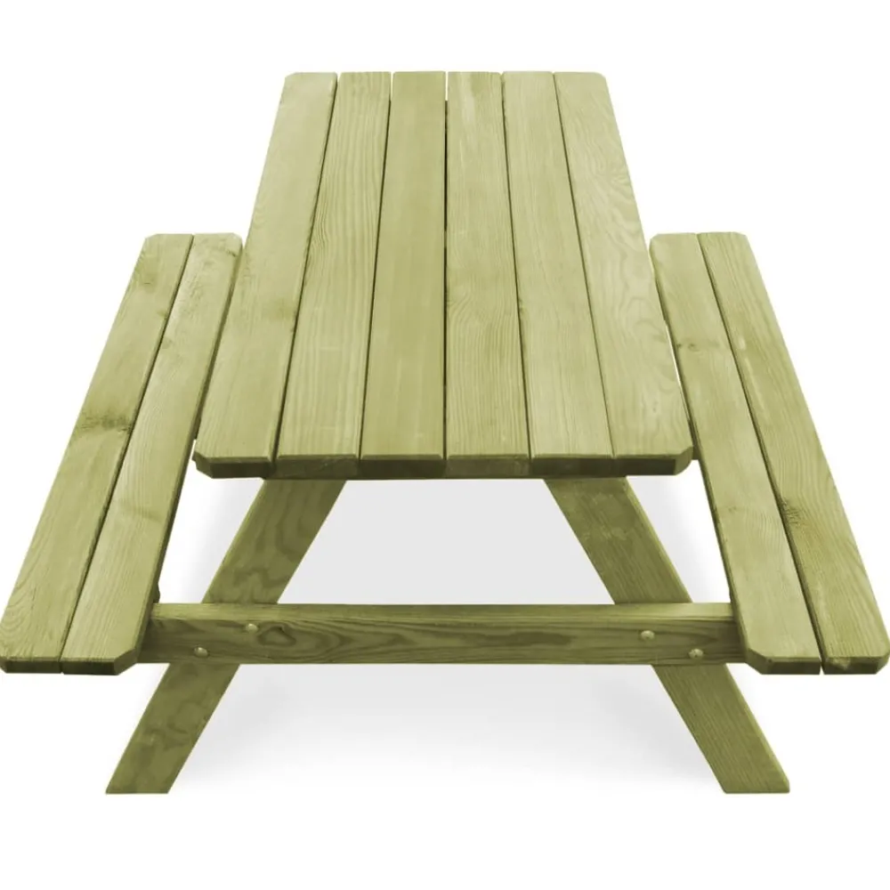 Maison Exclusive Mobilier Pour Enfants | - Table de pique-nique pour enfants avec bancs pinède imprégnée