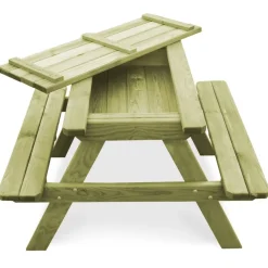 Maison Exclusive Mobilier Pour Enfants | - Table de pique-nique pour enfants avec bancs pinède imprégnée