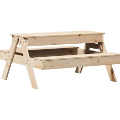 Maison Exclusive Mobilier Pour Enfants | - Table de pique-nique avec bac à sable pour enfants pin massif