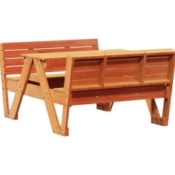 Maison Exclusive Mobilier Pour Enfants | - Table de pique-nique pour enfants cire marron bois massif pin