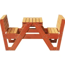 Maison Exclusive Mobilier Pour Enfants | - Table de pique-nique pour enfants cire marron bois massif pin