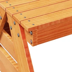 Maison Exclusive Mobilier Pour Enfants | - Table de pique-nique pour enfants cire marron bois massif pin