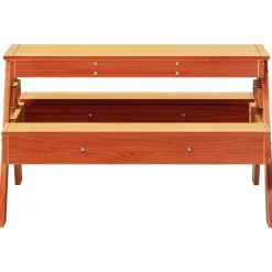 Maison Exclusive Mobilier Pour Enfants | - Table de pique-nique pour enfants cire marron bois massif pin