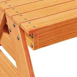 Maison Exclusive Mobilier Pour Enfants | - Table de pique-nique pour enfants cire marron bois massif pin