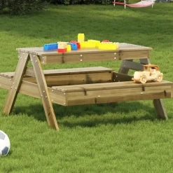 Maison Exclusive Mobilier Pour Enfants | - Table de pique-nique pour enfants bois de pin imprégné