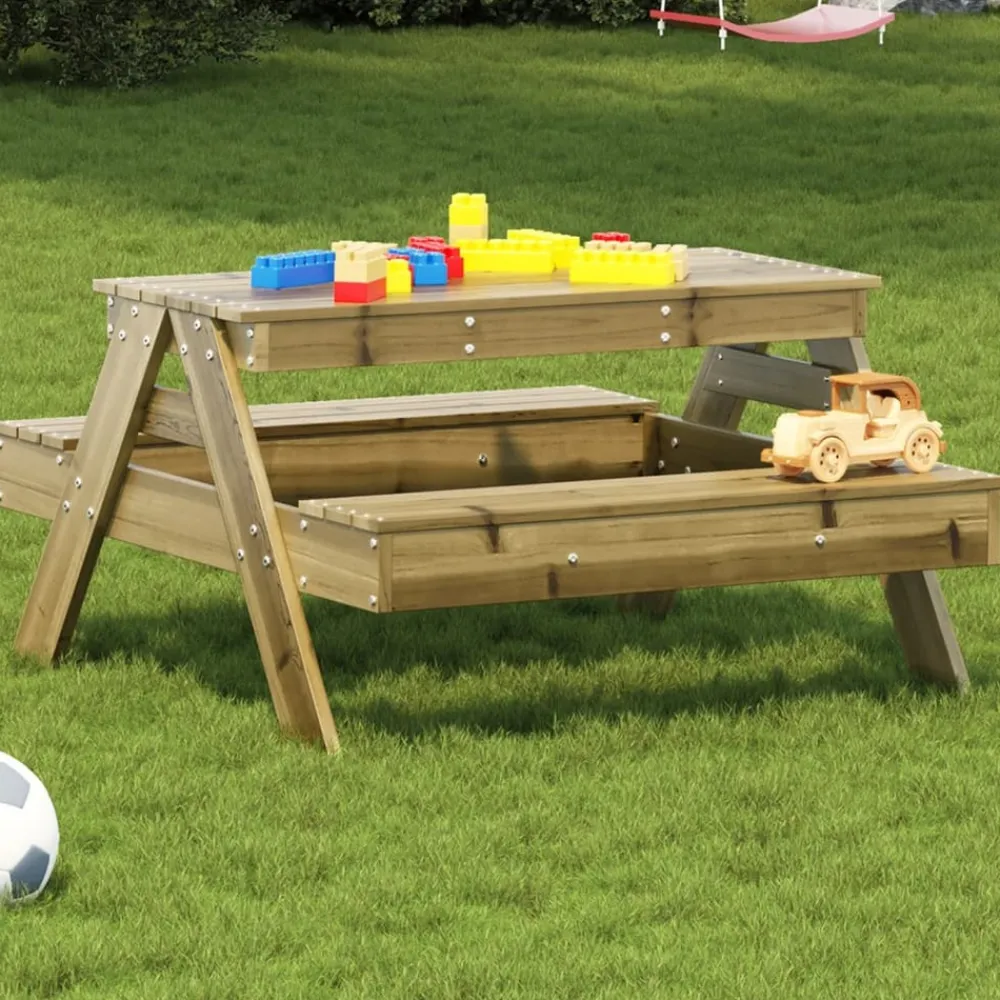 Maison Exclusive Mobilier Pour Enfants | - Table de pique-nique pour enfants bois de pin imprégné