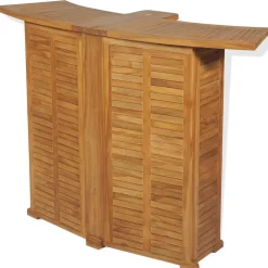 Maison Exclusive Mobilier D'Intérieur | - Table pliable de bar 155x53x105 cm bois de teck solide