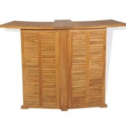 Maison Exclusive Mobilier D'Intérieur | - Table pliable de bar 155x53x105 cm bois de teck solide