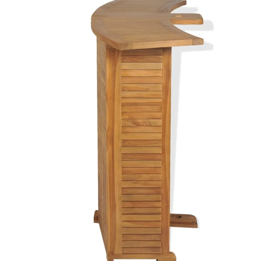 Maison Exclusive Mobilier D'Intérieur | - Table pliable de bar 155x53x105 cm bois de teck solide