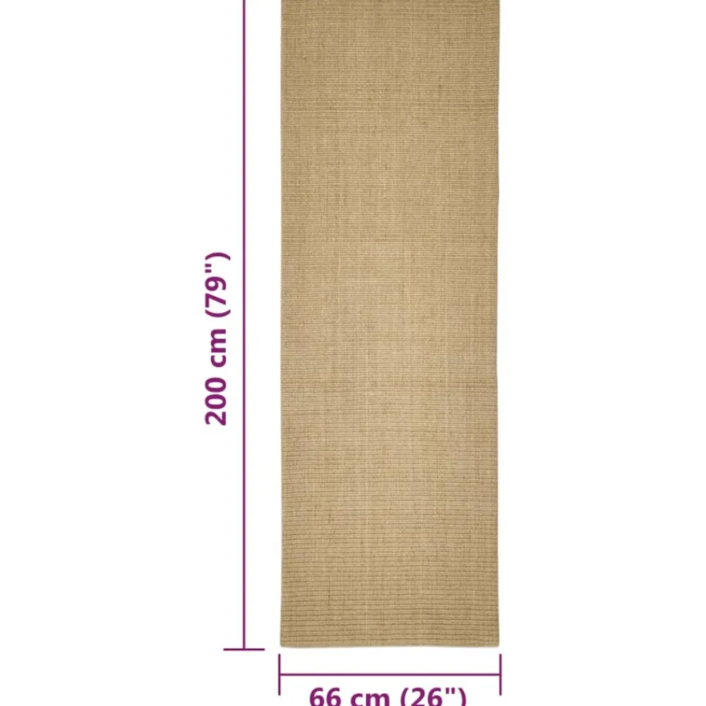 Maison Exclusive Arbres À Chat Et Jouets | - Tapis en sisal pour griffoir 66x200 cm
