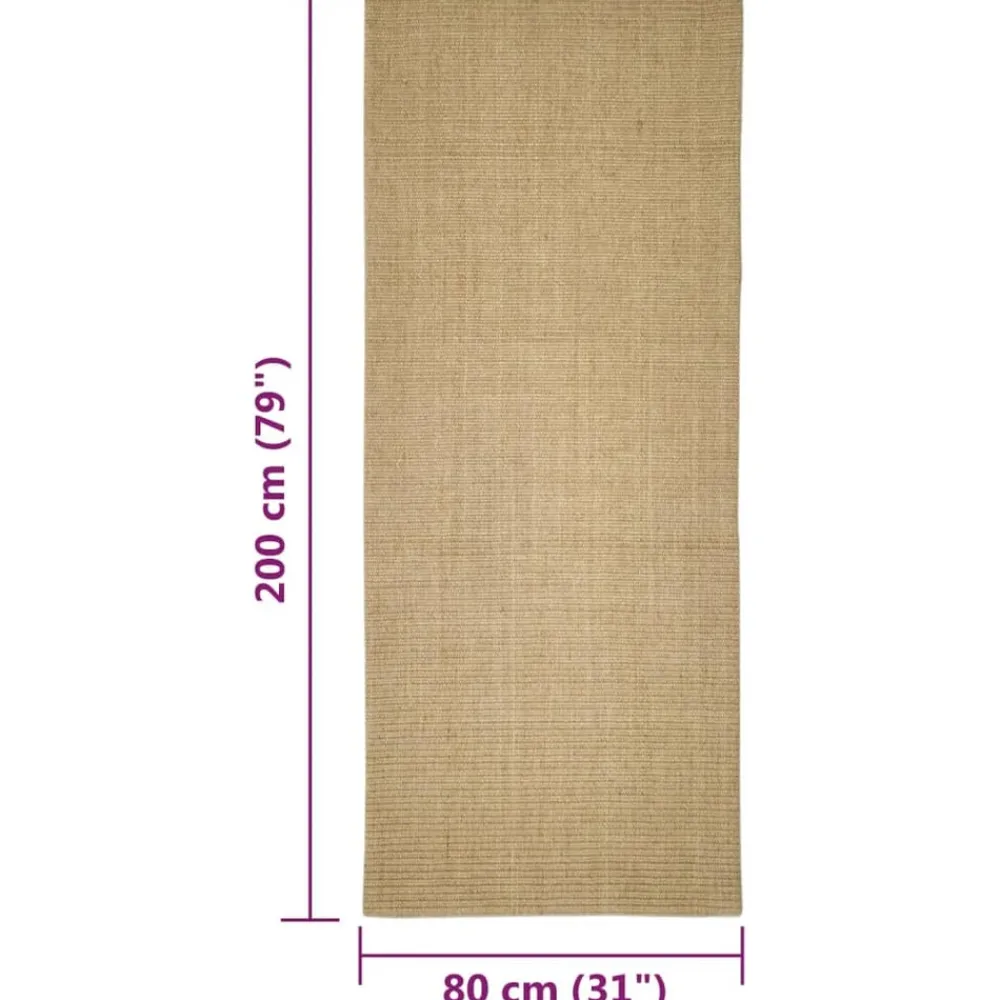 Maison Exclusive Arbres À Chat Et Jouets | - Tapis en sisal pour griffoir 80x200 cm