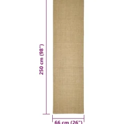 Maison Exclusive - Tapis en sisal pour griffoir 66x250 cm New