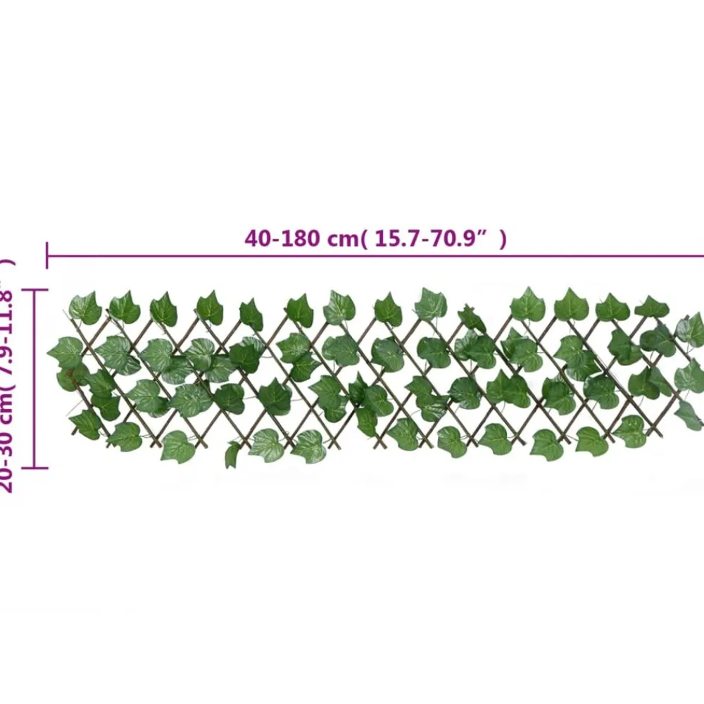 Maison Exclusive - Treillis de feuille de vigne artificiel extensible 180x20 cm Clearance