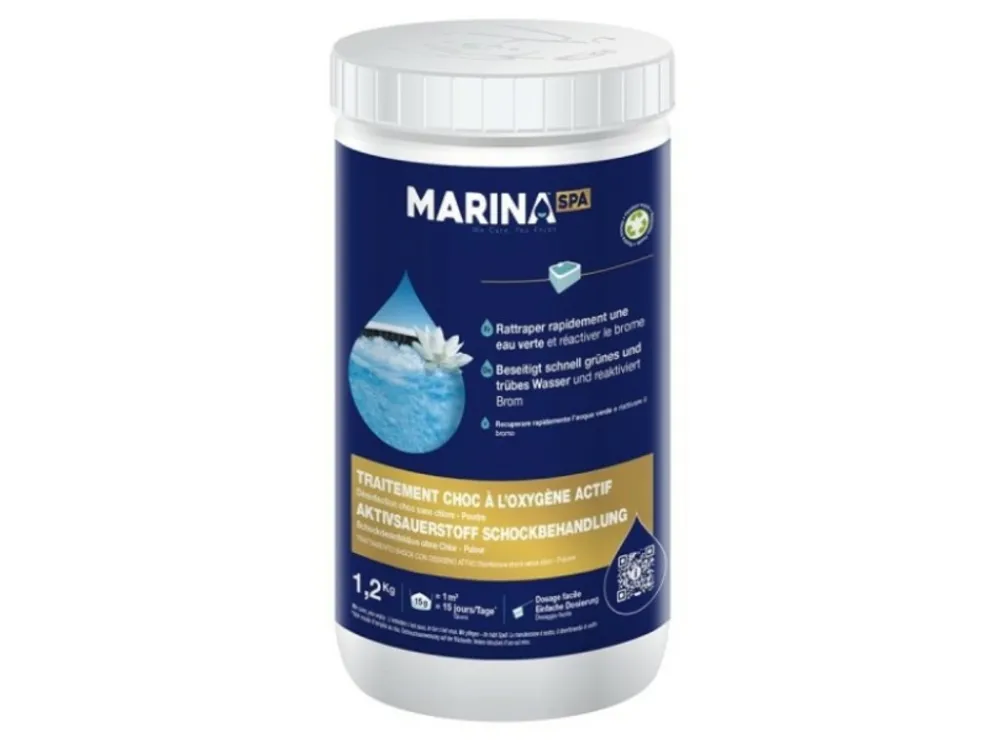Marina Piscines Et Spas | - Choc à l'oxygène actif sans chlore pour spa 1,20 kg spa