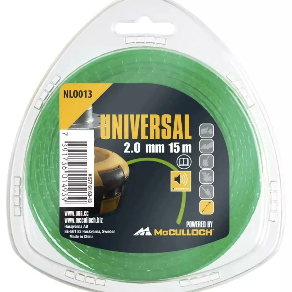 Mcculloch Coupe-Bordures Et Débroussailleuses | - Fil de coupe-herbe en nylon 2mm x 15m nlo013