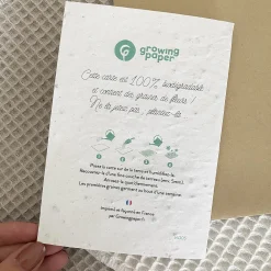 Mes Courses En Vrac Librairie Et Papeterie | - Carte ensemencée à planter - bonne année