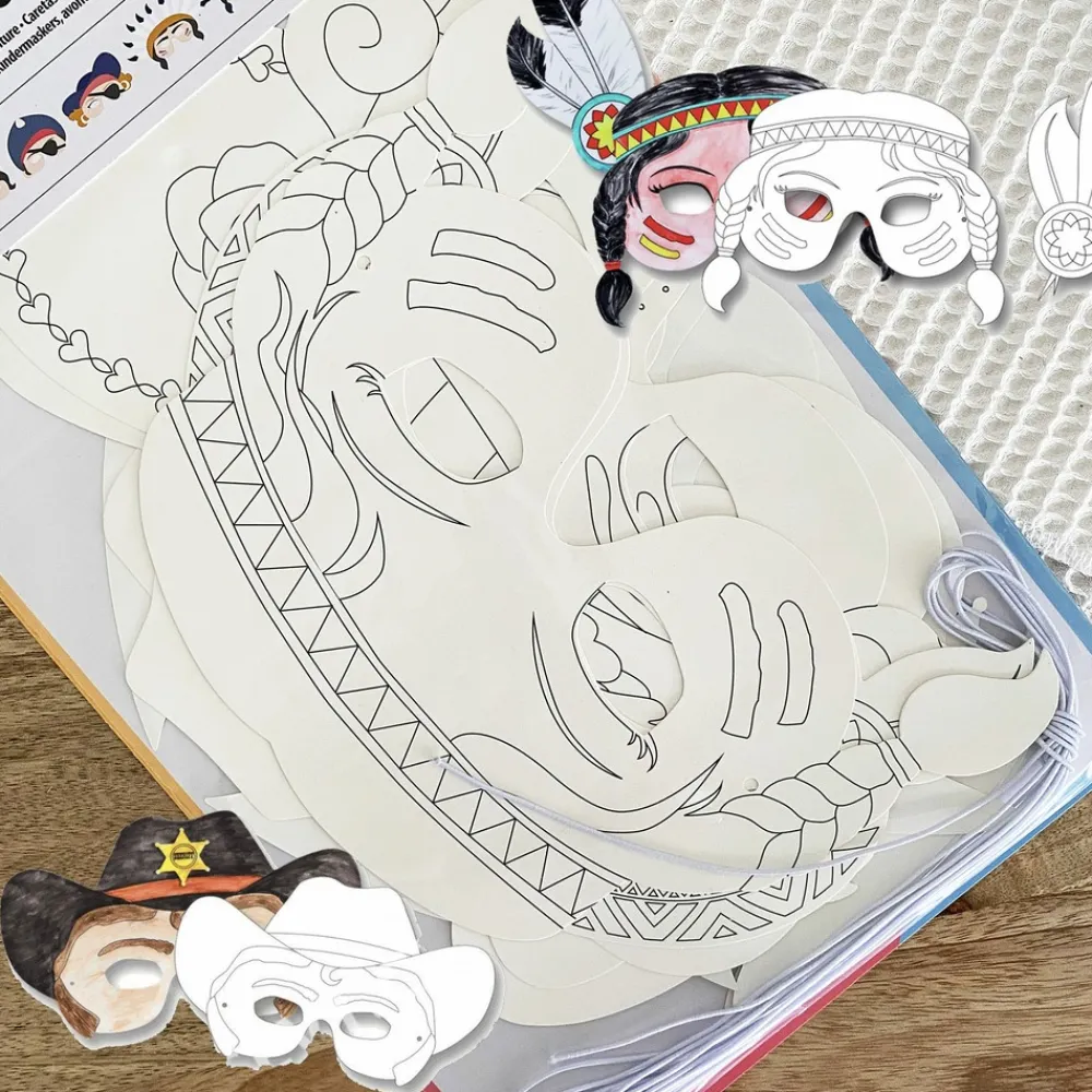 Mes Courses En Vrac Enfants | - Kit de déguisement en carton - masques à thèmes