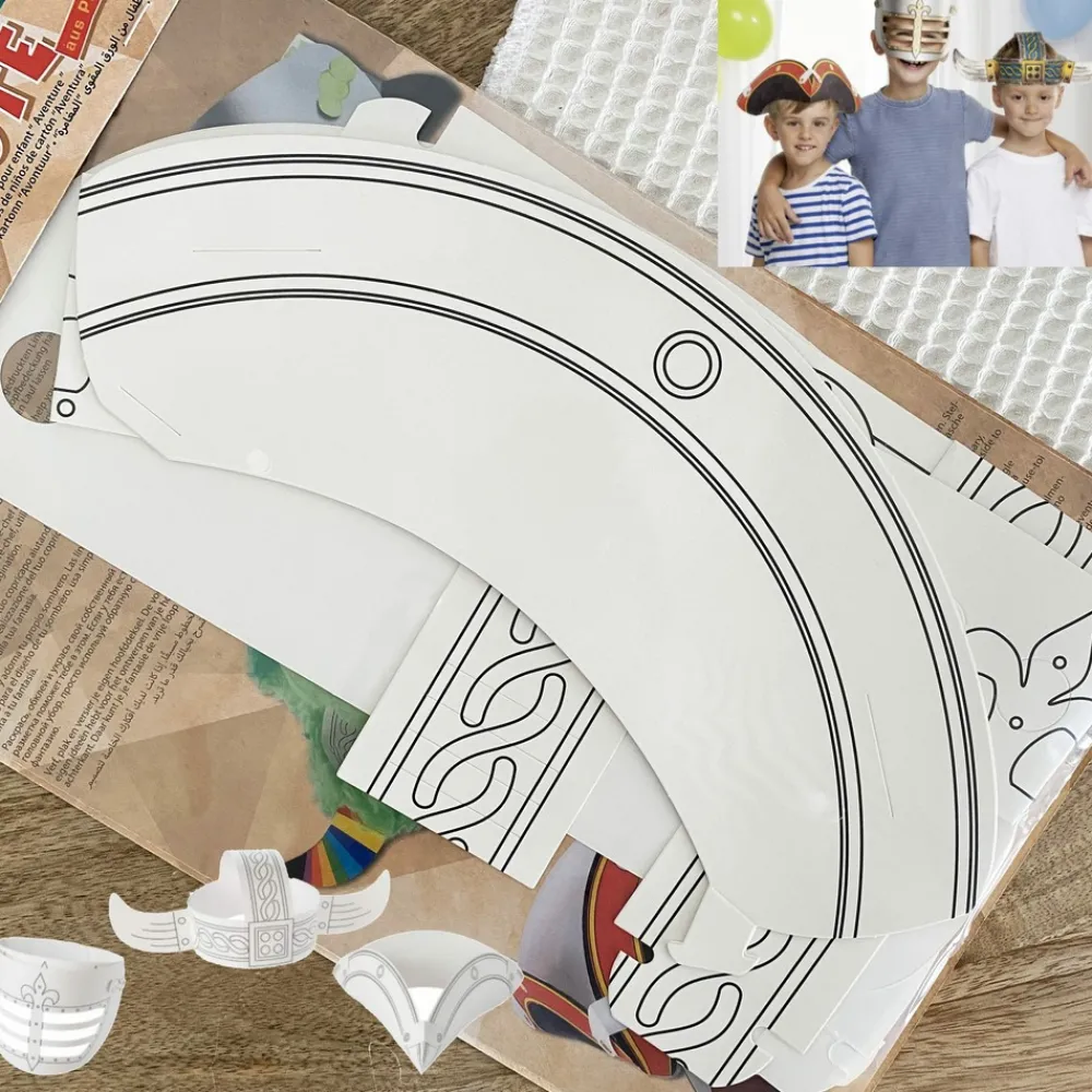 Mes Courses En Vrac Enfants | - Kit de déguisement pour enfant en carton - chapeaux