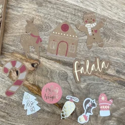 Mes Courses En Vrac - Kit d'emballage cadeaux (étiquettes, stickers, décorations, cordelettes) de no ël