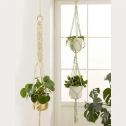 Mes Courses En Vrac Décoration Créative | - Kit macramé pour créer 2 suspensions pour plantes
