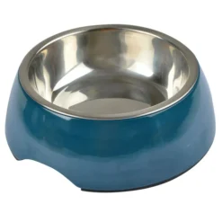 Paris Prix - Gamelle pour chien & chat "bol inox" 14cm emeraude Outlet