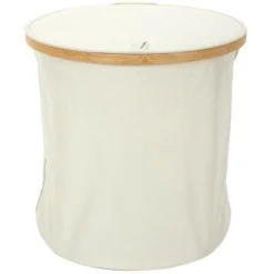 Paris Prix Décoration Créative | - Panier de rangement rond "cerclage" 38cm beige