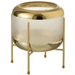 Paris Prix Vases Et Coupes | - Vase design "sucomba" 22cm transparent & or