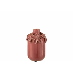 Paris Prix Vases Et Coupes | - Vase en céramique design "flora" 15cm rose