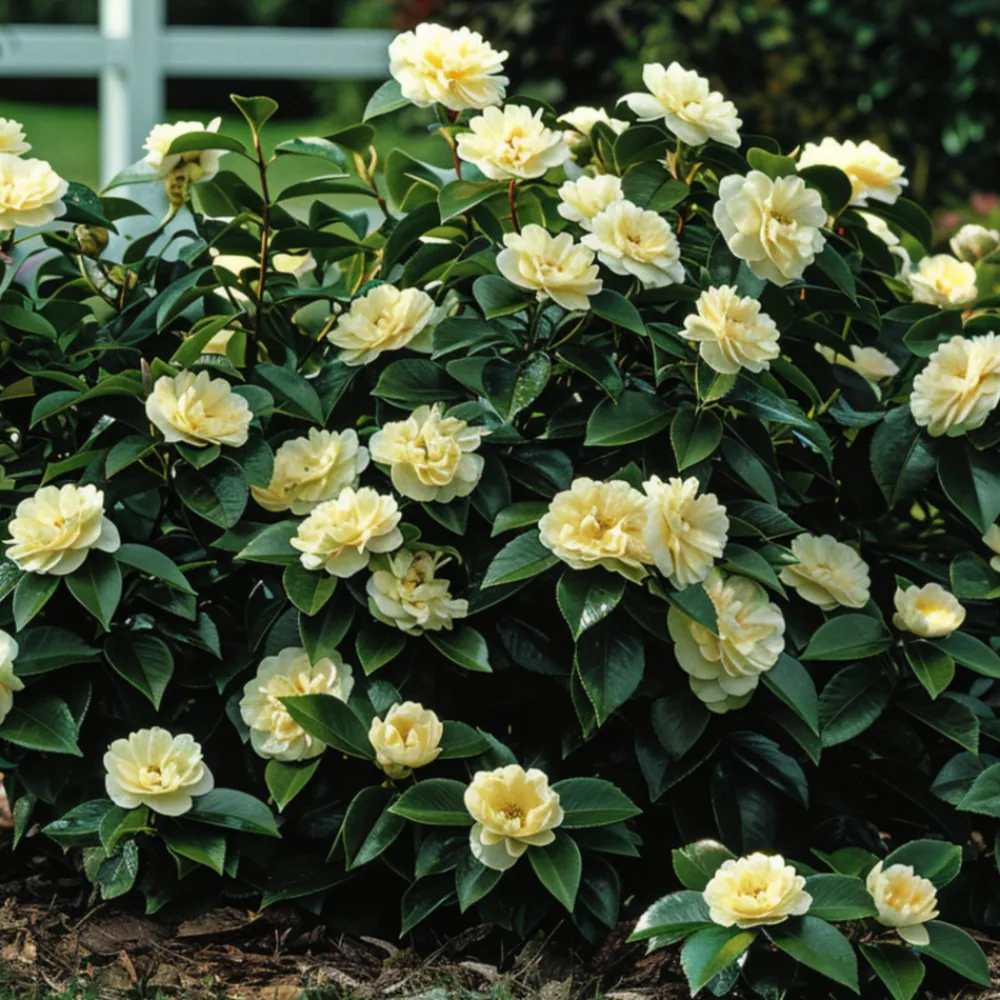 Plant In A Box Fleurs De Saison | - Camélia - camellia japonica 'brush field' - hauteur 50-60cm - ⌀15cm
