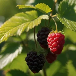 Plant In A Box - Framboisier - set de 2 - rubus idaeus 'malling promise' - h50-60cm - ⌀15cm Sale