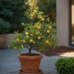 Plant In A Box Fruitiers Et Agrumes | - Mélange d'arbres fruitiers - set de 8 - malus, pryus, prunus - h60-70cm - ⌀9cm