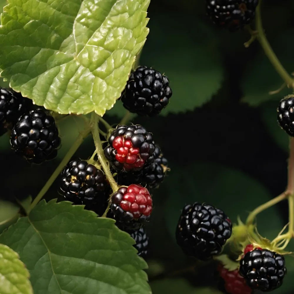 Plant In A Box - Mûrier - set de 2 - rubus fruticosus 'thornfree' - hauteur 50-60cm - ⌀15cm Hot