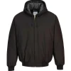 Portwest - Veste à capuche avec doublure en duvet de canard - taille xl - noir - Discount