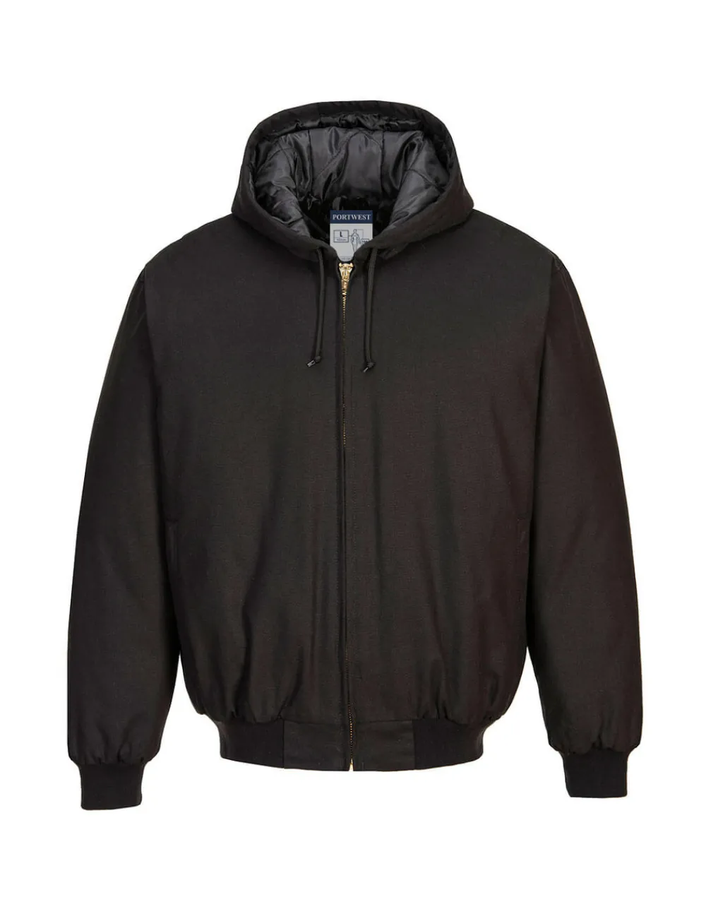 Portwest - Veste à capuche avec doublure en duvet de canard - taille xl - noir - Discount