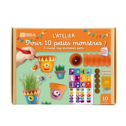Radis et Capucine Graines De Fleurs | - Coffret anniversaire 10 pots monstres