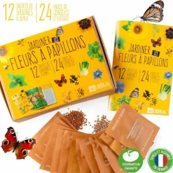 Radis Et Capucine Graines De Fleurs | - Coffret graines de fleurs à papillons