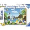 Ravensburger Enfants | - Puzzle 200 pièces xxl - - attrapez-les tous ! - pokémon - dessins animés et bd