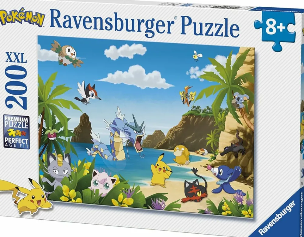 Ravensburger Enfants | - Puzzle 200 pièces xxl - - attrapez-les tous ! - pokémon - dessins animés et bd